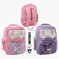 Рюкзак C 72821 2 види, 2 відділення, 3 кишені, на блискавці, розділювач, клапан, нагрудний ремінь, світловідбивні елементи, брелок, в пакеті