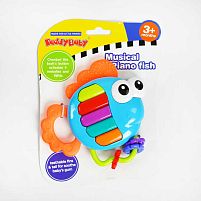 Брязкальце 0698 мелодії, звуки, підсвічування, прорізувач, на листі