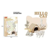 Тваринка M 01 рухливі кінцівки та голова, довжина 6 см, аксесуари, на листі