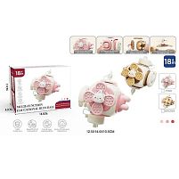 Бізіборд FXB 61 2 кольори, спінер, кермо з тріскачкою, вмикач-вимикач, подвійна розетка, пальчикова гра, отвір з ключиком, в коробці