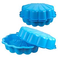 Пісочниця "Блакитна мушля" з 2-х частин 7522 "Technok Toys", розмір 87*77,7*18 см
