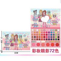 Косметика IG 3087 60 кольорів тіней, рум’яна, контуринг, дзеркальце, в коробці