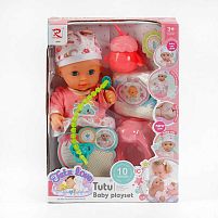Пупс 9560 (24) "Tutu Baby playset", музичний чіп, характерні звуки та фрази, заплющує очі, аксесуари, в коробці