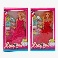 Лялька DYBB 18 2 види, аксесуари, гребінець, в коробці