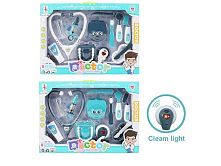 Набір лікаря SD 169-285 A 2 види, 9 елементів, щелепи, стетоскоп на батарейках, в коробці