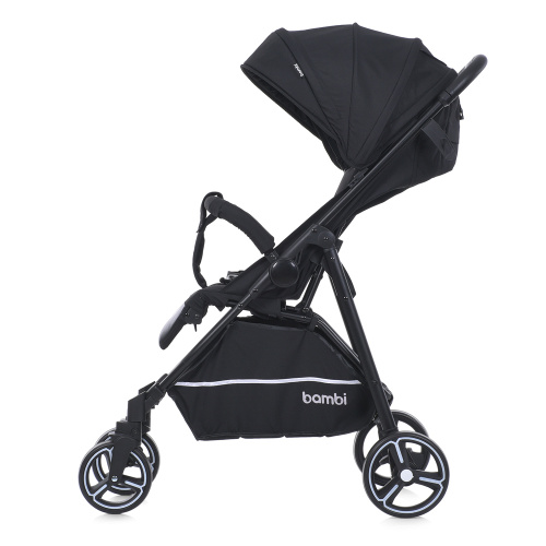 Коляска дитяча прогулянкова Bambi M 4249-2 Black Matt фото 3