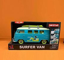 Автобус 666-16 P звуки, мелодія, підсвічування, інерція, відкриваються дверцята, в коробці