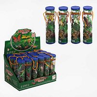 Набір тварин 893 "Світ комах", кущі, каміння, тубус, ЦІНА ЗА 24 ШТУКИ В БЛОЦІ, в коробці