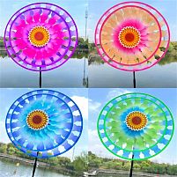 Вітрячок C 76094 ЦІНА ЗА 1 ШТУКУ, "Квітка", висота 70 см, в пакеті, ВИДАЄТЬСЯ МІКС ВИДІВ