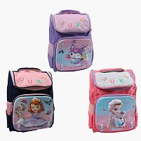 Рюкзак C 72897 розмір: 27х14х44 см, 1 відділення, 3 кишені, на блискавці, пластикові вставки, пенал, в пакеті, ВИДАЄТЬСЯ МІКС ВИДІВ