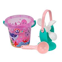 Набір для гри з піском 9970 "Technok Toys", відерце, млин, ложечка