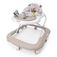 Ходунки дитячі El Camino ME 1215 Beige (58*59*66 см, колеса: 8 шт, Ø5 см, стопори: 4положення, музика, світло, рухомі деталі, кермо, бежевий)