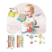 Брязкальце 6228 2 види, "Слоник", колотушка, прорізувач, в коробці