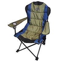 Розкладне крісло CD-Market CDM-3 «Карпати Комфорт» (60*80*114 см., наповнювач: поролон 2 см., підлокотники, чохол, навантаження: до 120 кг.)