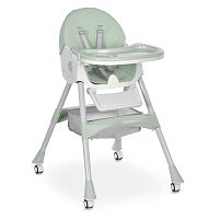 Стільчик для годування Bambi M 6302 Olive (61*76*95 см, 4 колеса, регулювання: стілець 2 п., спинка 1 п., столик 3 п., стіл 32*55 см)і