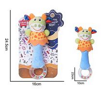 Брязкальце 688 M-15 /16/19 текстильне, кільце з кульками, на листі