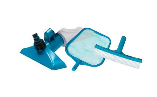 Набір для чищення басейну Intex 29056 (підходить до телескопічної ручки Ø26.2 мм, Intex 29054)