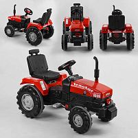 Веломобіль дитячий Pilsan 07-294 «Трактор» (великий, прогумовані колеса, сидіння, що регулюється, клаксон на кермі, колір червоний)