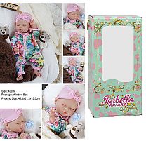 Пупс QM 240019 "TK Group", висота: 42 см, гумовий, пустушка, пляшечка, памперс, в коробці