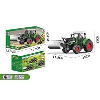 Трактор 99-78 C довжина 29 см, масштаб: 1:24, навісне обладнання, гумові колеса, в коробці