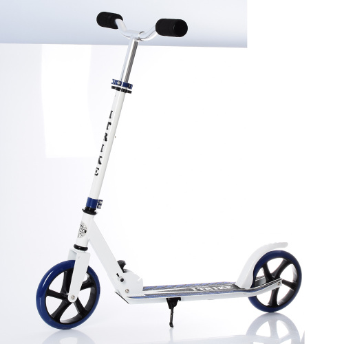Самокат двоколісний дитячий iTrike SR2-010-10-W-BL (колеса: Ø7.9"/PU, рама: алюміній+сталь/складна, до 80 кг)