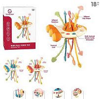 Брязкальце YL 1022-58 ракета, прорізувач, сенсорний розвиток, в коробці