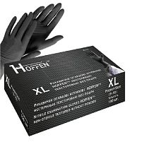 Рукавички нітрилові XL Hoffen 3.5г нестерильні текстуровані б/п 50пар/уп Stenson HFN-13301XL