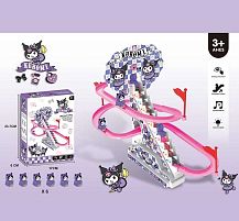 Трек 3320 на батарейках, автоматичний підйомник, підсвітка, музика, герої, в коробці