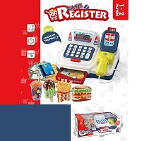 Касовий апарат CF 8233 функціональний калькулятор, платіжний термінал, сканер, звук, підсвічування, висувна шухляда, гроші, картки, муляжі фаст