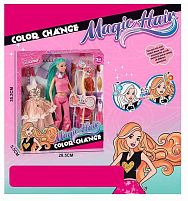 Лялька JJ 9914-2 W висота - 30 см, змінює колір волосся, 3 знімні прядки, шарнірні суглоби, гумова голова, сукня, аксесуари, в коробці