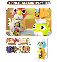 Гра для ванни LG 188460 3 кольори, "Папуга", присоски, в пакеті, ВИДАЄТЬСЯ ТІЛЬКИ МІКС ВИДІВ