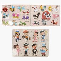 Вкладиші C 74281 дерев`яні, у плівці, ВИДАЄТЬСЯ МІКС ВИДІВ