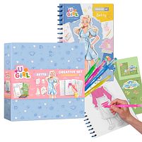 Набір для творчості "Бетті" 300952 "DoDo", блокнот із завданнями, розмальовки, наліпки, 10 кольорових маркерів, в коробці