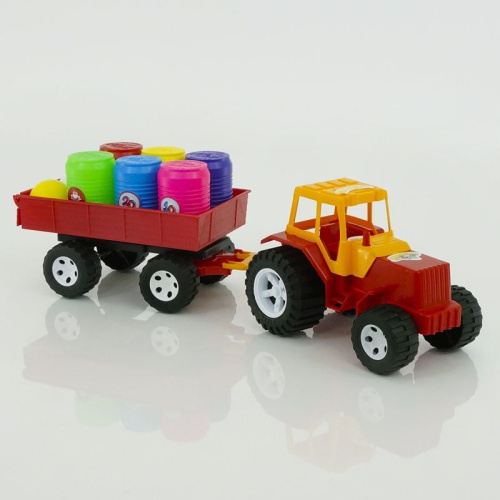 Трактор причіп з бочонками 007/5 (4) "BAMSIC"