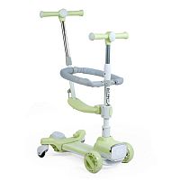 Самокат 5в1 "Skyper" PY-66369 колеса PU 125х40мм зі світлом, УКРАЇНСЬКЕ ОЗВУЧУВАННЯ та підсвічування платформи, с ДОП. КОЛЕСАМИ, захисний бампер