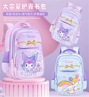 Рюкзак C 72853 3 види, розміри: 28х20х41 см, 2 відділення, 4 кишені, на блискавці, в пакеті, ВИДАЄТЬСЯ МІКС ВИДІВ