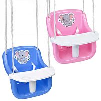 Гойдалка №6 "Веселий малюк" зі столиком 7006 "Bamsic", розмір сидіння: 36*32*40 см