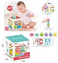 Куб логічній 608-99 сортер, 6 елементів, в коробці