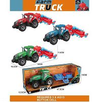 Трактор 0488-311 C 3 види, звуки, інерційний механізм, навісне обладнання, в коробці ВИДАЄТЬСЯ МІКС ВИДІВ