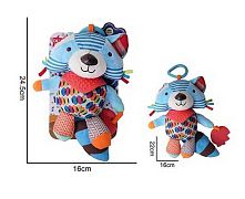 Брязкальце 688 M83 "Єнот", текстильне, 2 прорізувачі, шумливі вушка, кільце для підвішування, в пакеті