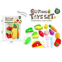 Продукти на липучці 2208 A9 дошка та ніж для “нарізання”, тарілка, ложка, вилка, в пакеті