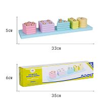 Дерев'яний геометричний сортер С 74536 розмір - 33х7.5х5 см, в коробці