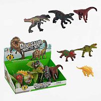 Динозавр JZD 81 гумовий, звукові ефекти, ЦІНА ЗА 6 ШТУК В БЛОЦІ