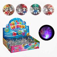 М`яч стрибун C 65467 "TK Group", ЦІНА ЗА 12 ШТУК В БЛОЦІ, “Герой”, блискітки, підсвічування, в коробці