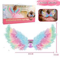 Крила D 2401-1 A 80х45 см, підсвічування, рух, мелодія, ремінці для кріплення, режими підсвічування, беззвучний режим, в коробці