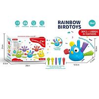 Логічна гра 52114 5 пташок, 25 пір’їн, сортер, цифри, в коробці
