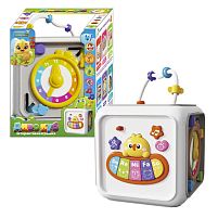 Музичний куб 25462 "WToys", ОЗВУЧУВАННЯ УКРАЇНСЬКОЮ МОВОЮ, пісні, казки, загадки, пальчикові ігри, віршики, підсвічування, цифри, звуки тварин,