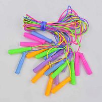 Скакалка X-Toys С 34147 «Igrusha» (↔250 см, товщина 4,1 мм, з блестками, в наборі 10 шт)