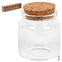 Баночка з корковою кришкою 6шт/уп 50мл Stenson R34238-6