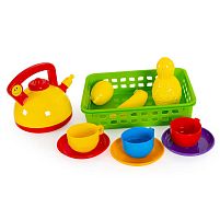 Набір посуду у великому кошику 4904 "BAMSIC"